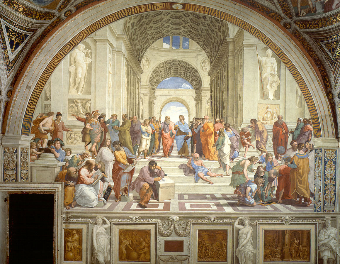 Fresco of the School of Athens by Raphael Sanzio da Urbino